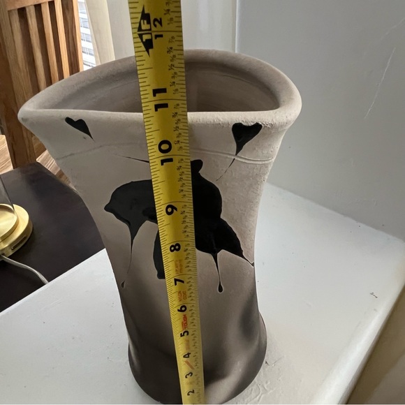 Kerry Gonzalez Raku Artist Signed Pottery Vase - Original - Picture 12 of 13